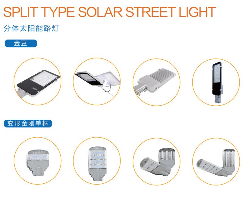 SPLIT TYPE SOLAR STREET LIGHT